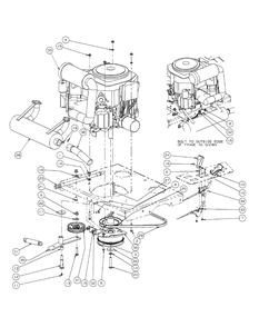 Kohler Engine Accessories 27hp Diagram and Parts List for M54-KH (53AH8CT4050-27HP-OHV)(2009 & Before) Cub Cadet Lawn Tractor